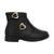 Bota Molekinha Infantil Feminina Napa Berlim Milan Confortável - Preto