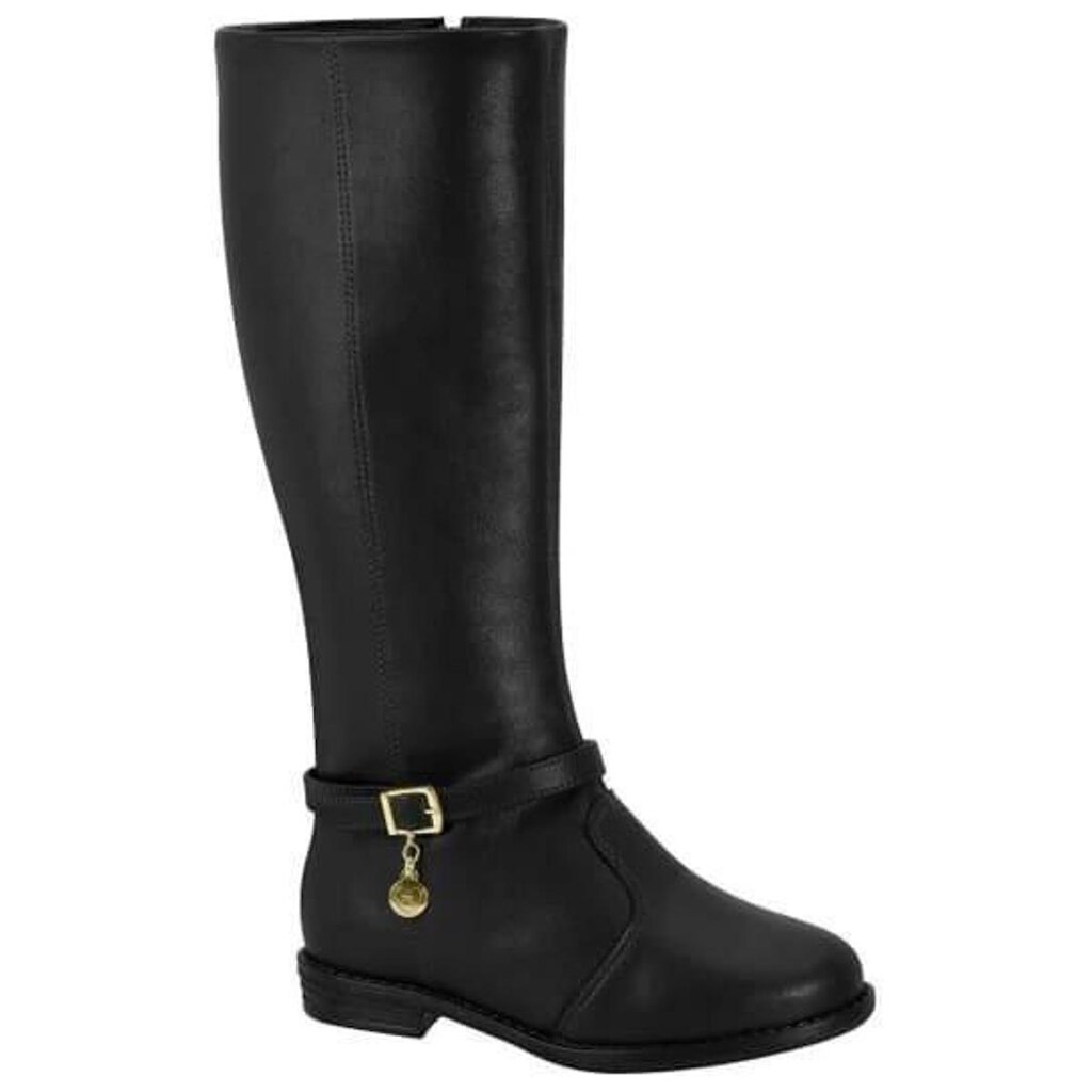 Bota Molekinha Infantil Montaria Preta Menina Over The Knee 2167.131