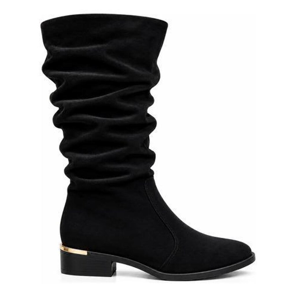 Bota Montaria Feminina Bebecê T1840-120 Camurça Cano Longo Preto Liso 35 Br