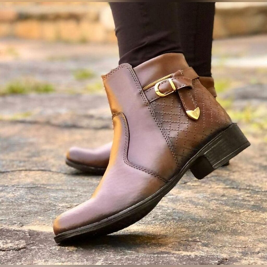 Bota Montaria Feminina Cano Médio Matelassê