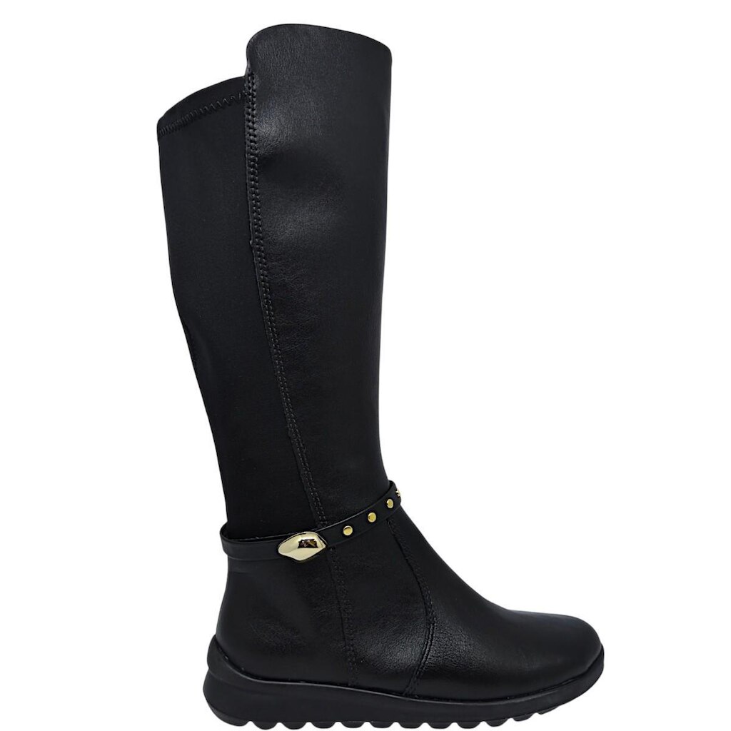 Bota Montaria Feminina Casual Dia a Dia Passeio Trabalho Festa Inverno Cano Longo Maleável Conforto