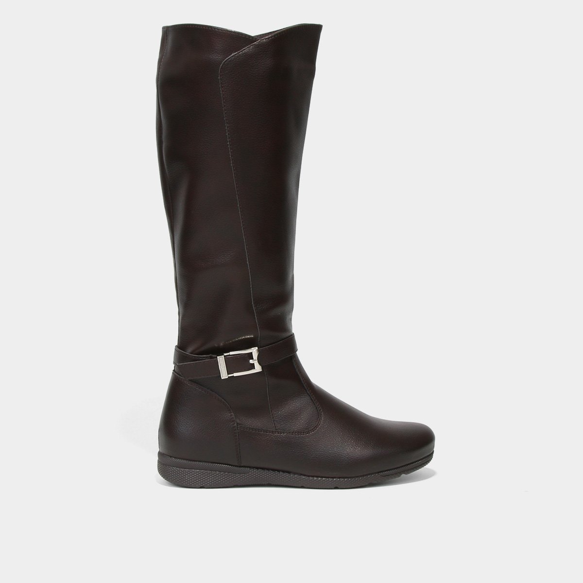 Bota Montaria Mooncity Flat Feminina - Marrom Menor preço em Bota Montaria Mooncity Flat Feminina - Marrom