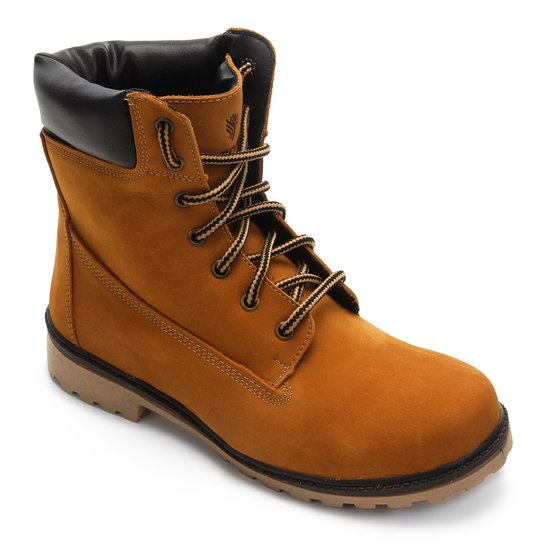 Bota Mood Vega - Caramelo+Preto
