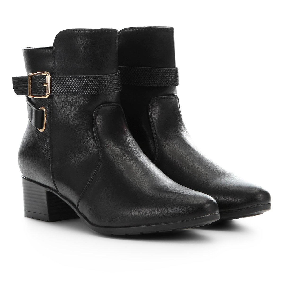 Bota Mooncity Cano Curto Tiras Cruzadas Feminina - Preto é ruim? Bota Mooncity Cano Curto Tiras Cruzadas Feminina - Preto é boa?