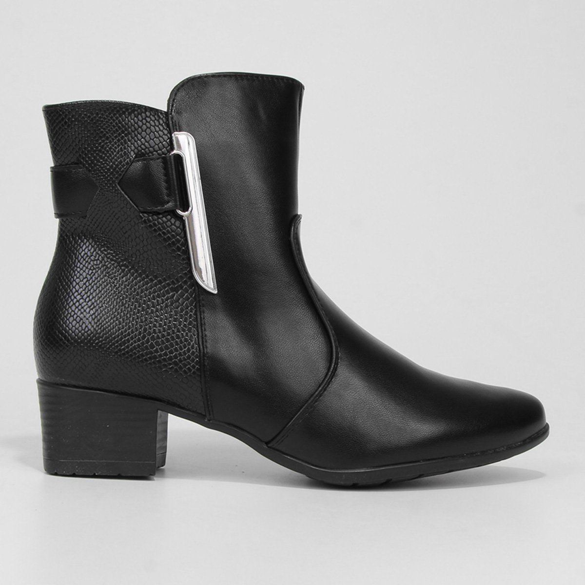 Bota Mooncity Metal Lateral Cano Baixo Feminina - Preto é ruim? Bota Mooncity Metal Lateral Cano Baixo Feminina - Preto é boa?