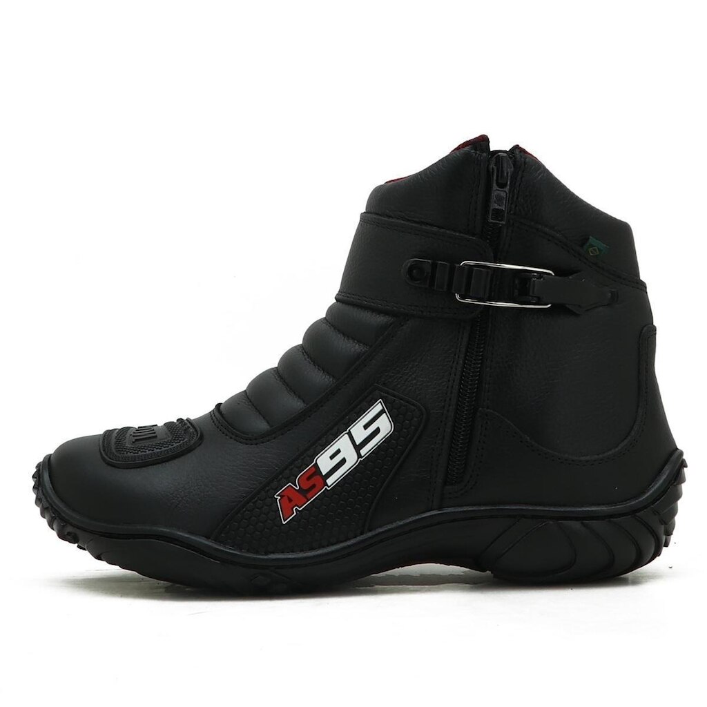 Bota Motociclista Masculina Couro Proteção e Estilo