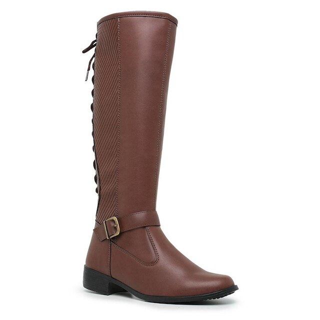 Bota Over Feminina Cano Longo Montaria Com Cadarco 11653