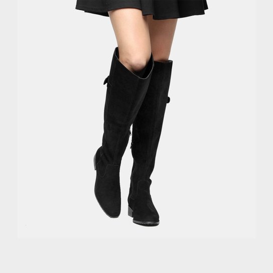 Bota Over The Knee Jorge Alex Fivela Feminina - Preto