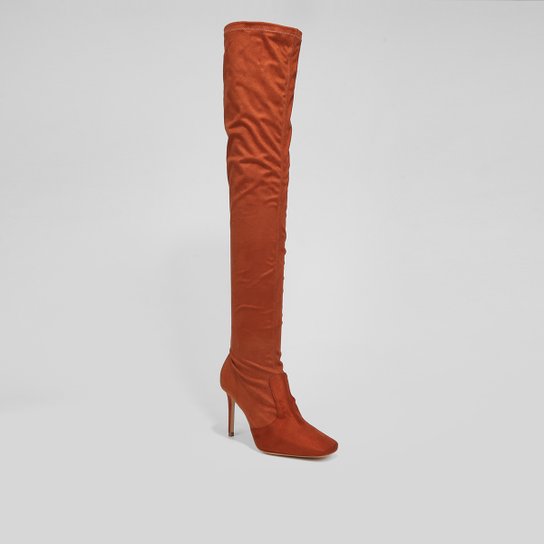 Bota Over The Knee Santa Lolla Suede Strech Feminina