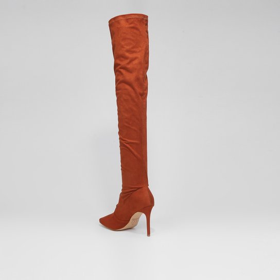 Bota Over The Knee Santa Lolla Suede Strech Feminina