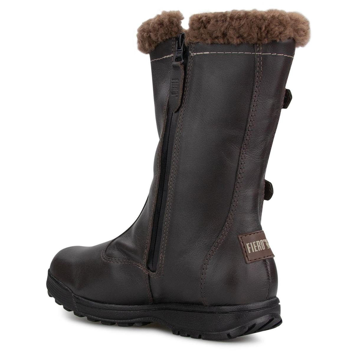 Bota para neve feminina Córdoba forrada em lã natural