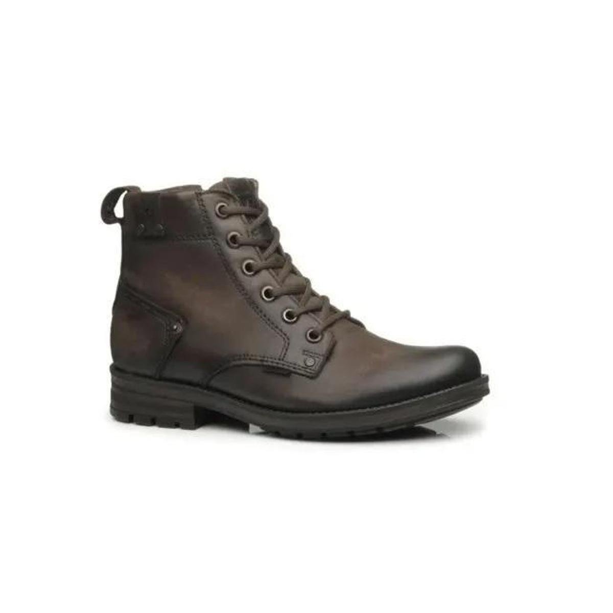 Bota Pegada masculina em Couro 181305-09 Menor preço em Bota Pegada masculina em Couro 181305-09