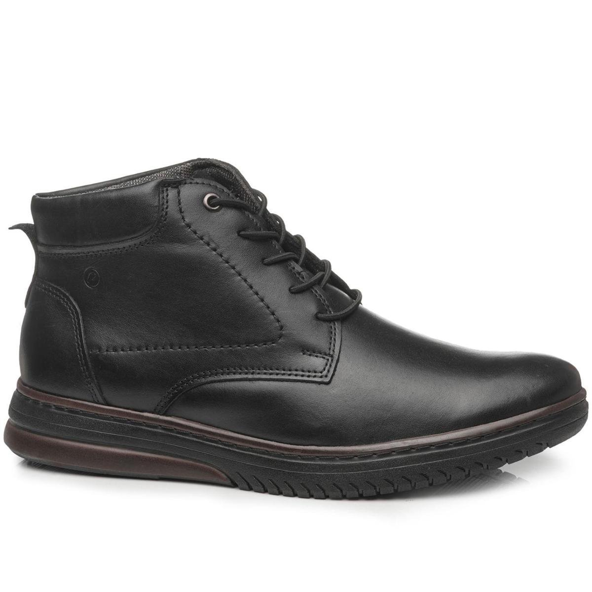 Bota Pegada Masculina em Couro Preto 111405-02 Zattini