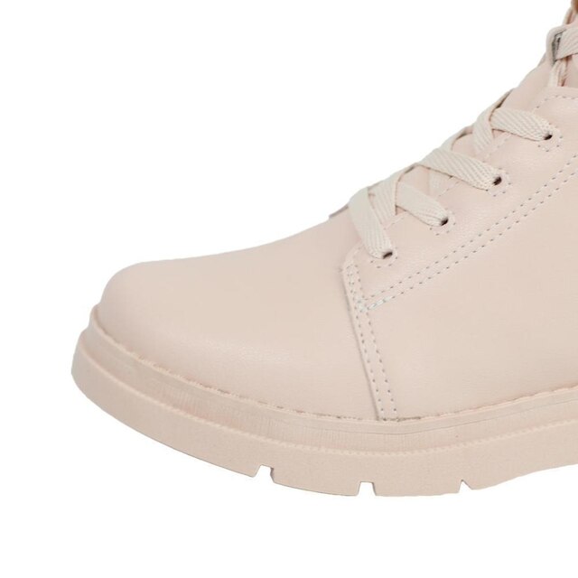 Bota Pink Cats Cano Curto Acolchoada
