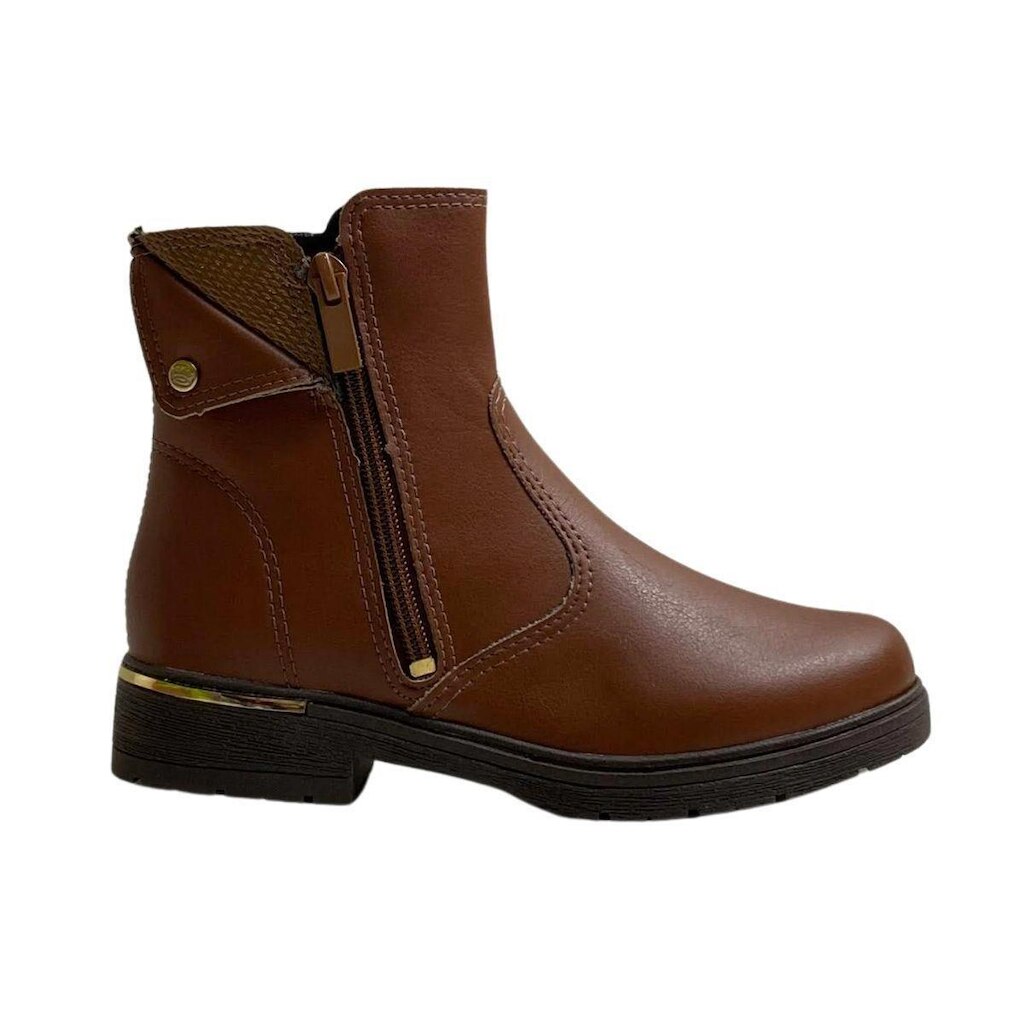 Bota Pink Cats Infantil Menina V6072 Marrom