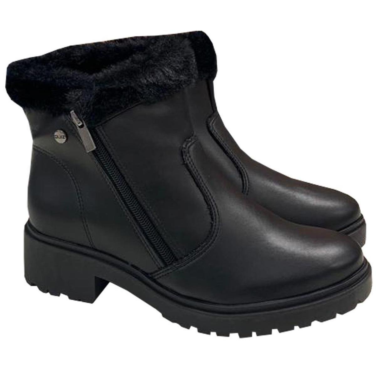 Bota Quiz Com Pelo 64-1711 Feminina - Preto Menor preço em Bota Quiz Com Pelo 64-1711 Feminina - Preto