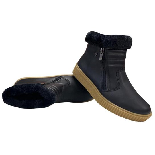 Bota Quiz Com Pelo Feminina Tênis Forrado com Pelo Zattini