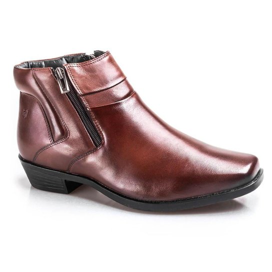 Bota Rafarillo Country Masculina Couro Lisa Urbano