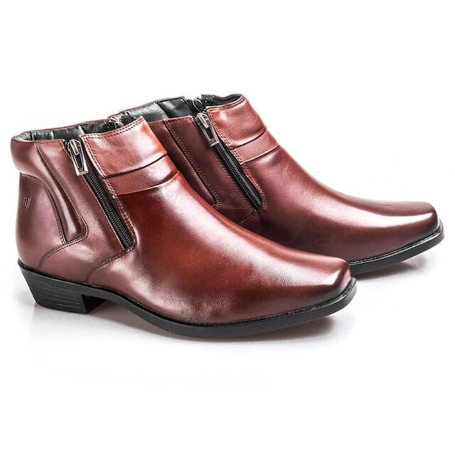Bota Rafarillo Country Masculina Couro Lisa Urbano