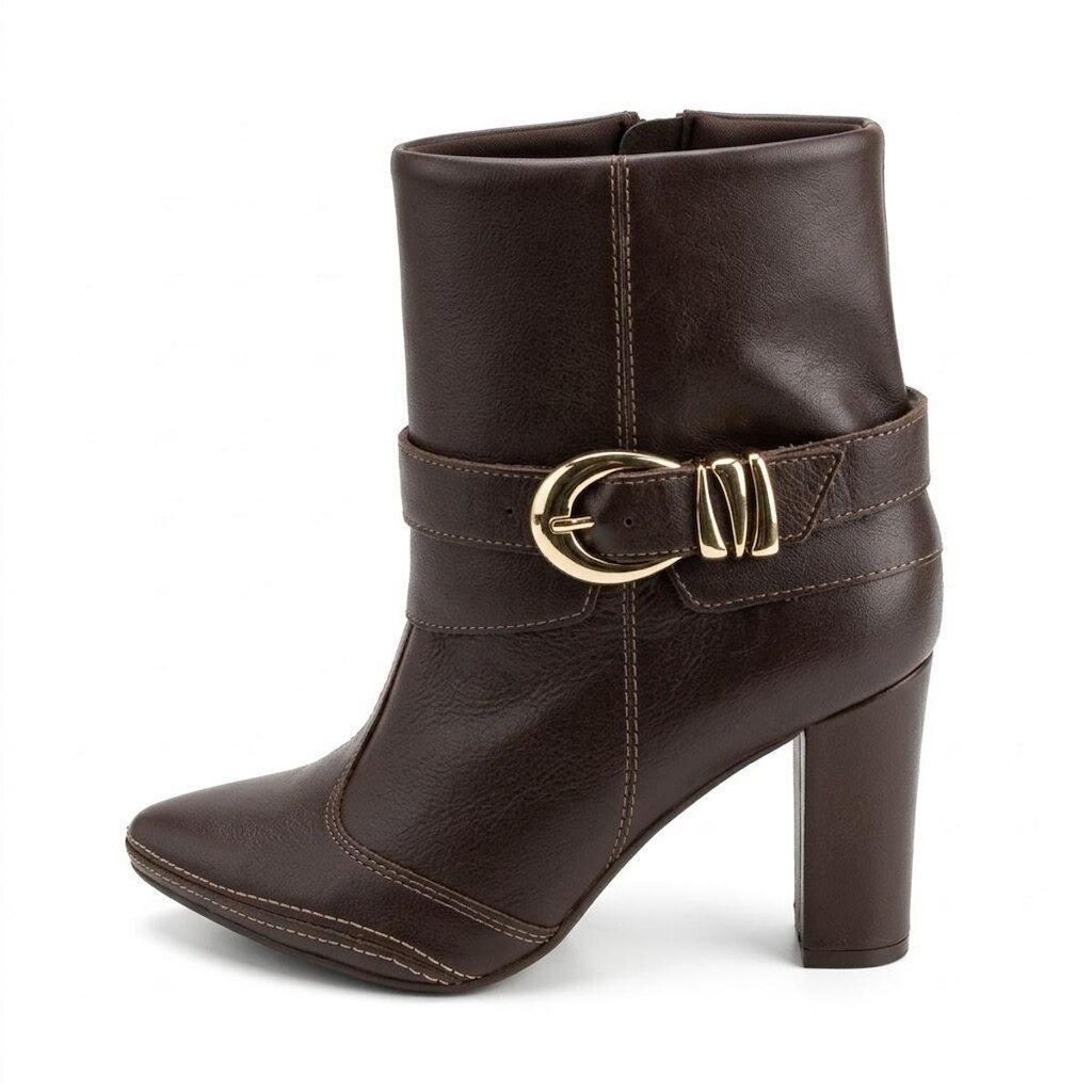 Bota Ramarim Comfort Cano Curto com Fivela REF:26-15103
