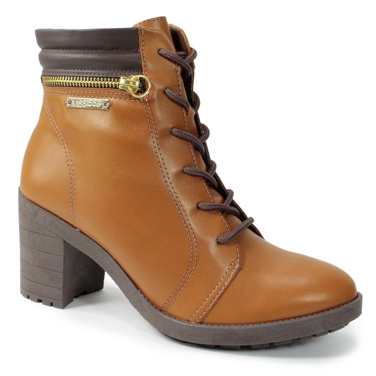 bota mississipi cano curto caramelo