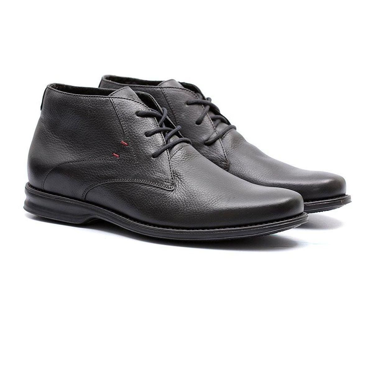 Bota Samello Benke Couro Masculina - Preto | Zattini