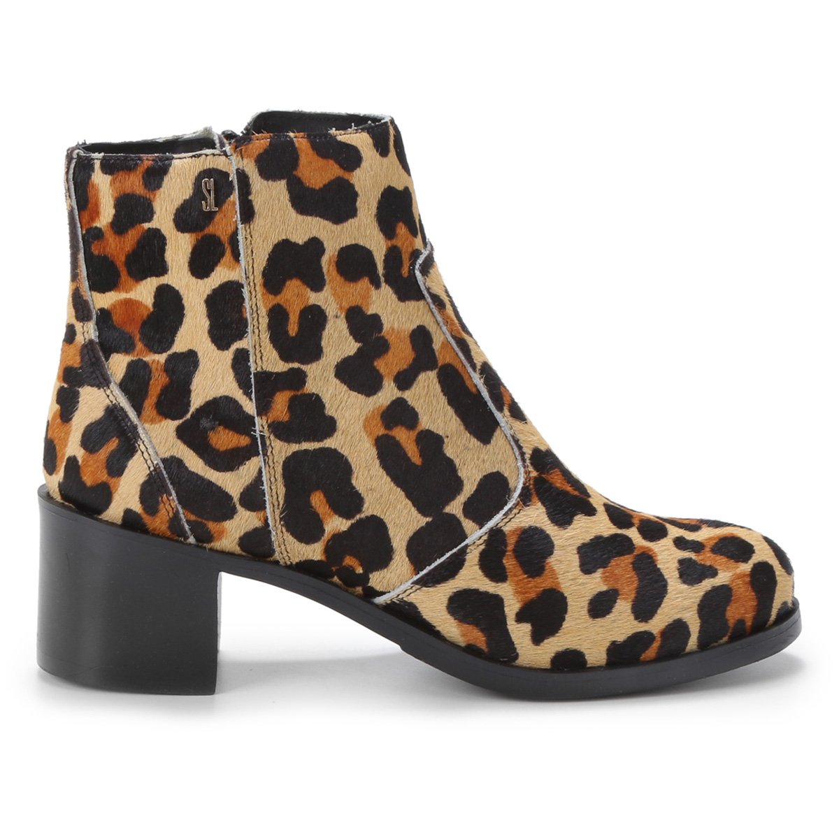 Onça Bota Chelsea Animal Print Bota Feminina Chelsea Animal Print