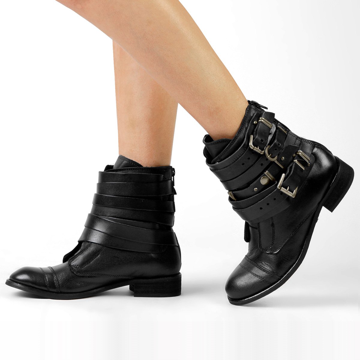 Bota Santa Lolla Fivelas - Preto Menor preço em Bota Santa Lolla Fivelas - Preto