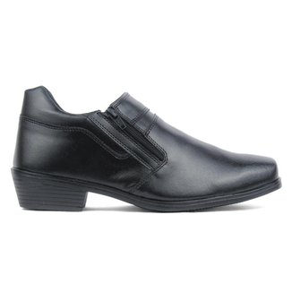 Bota Saxxon Cano Baixo Zíper Social Confortável Country Masculina