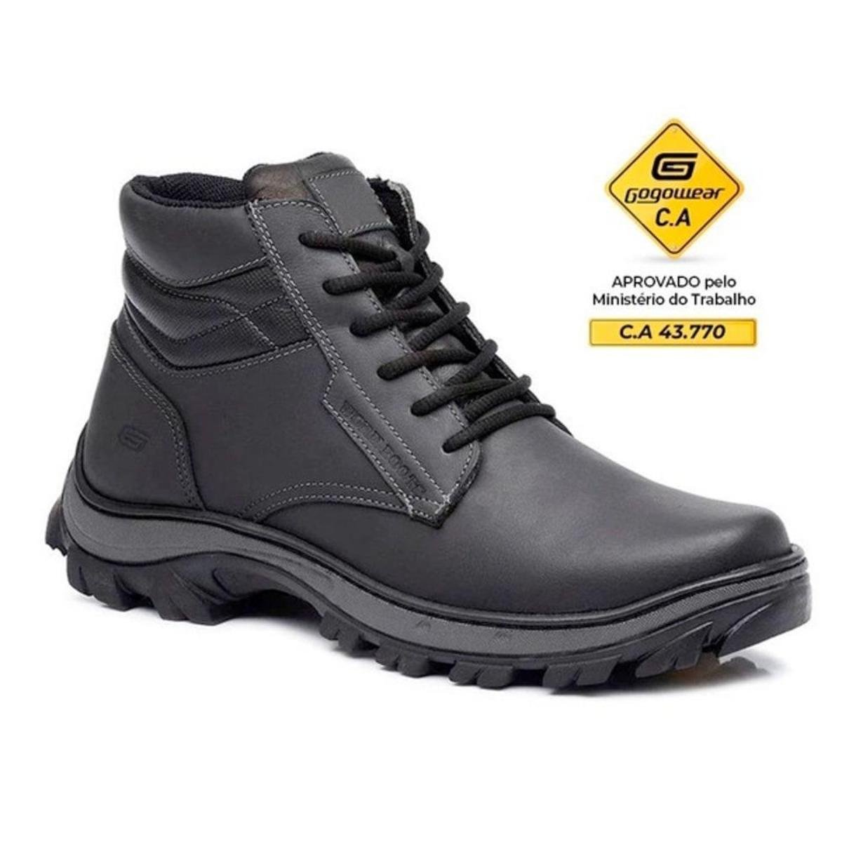 Bota Segurança EPI CA Gogowear ref Safe cor Zattini