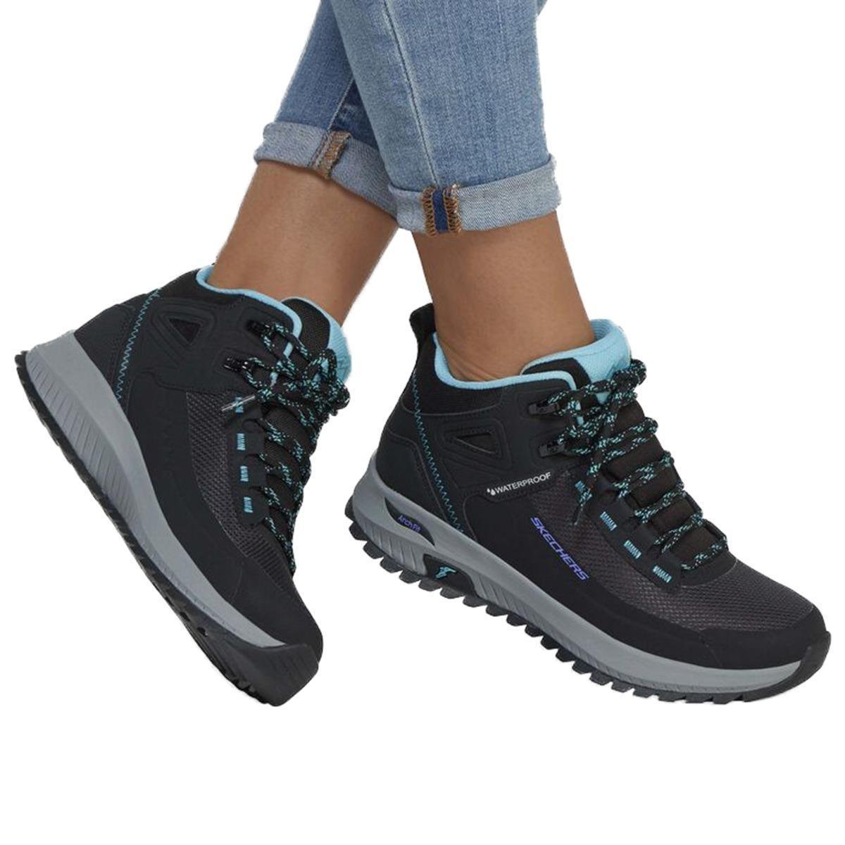 BOTA SKECHERS DE TRILHA ARCHFIT DISCOVER ELEVATION FEMININA