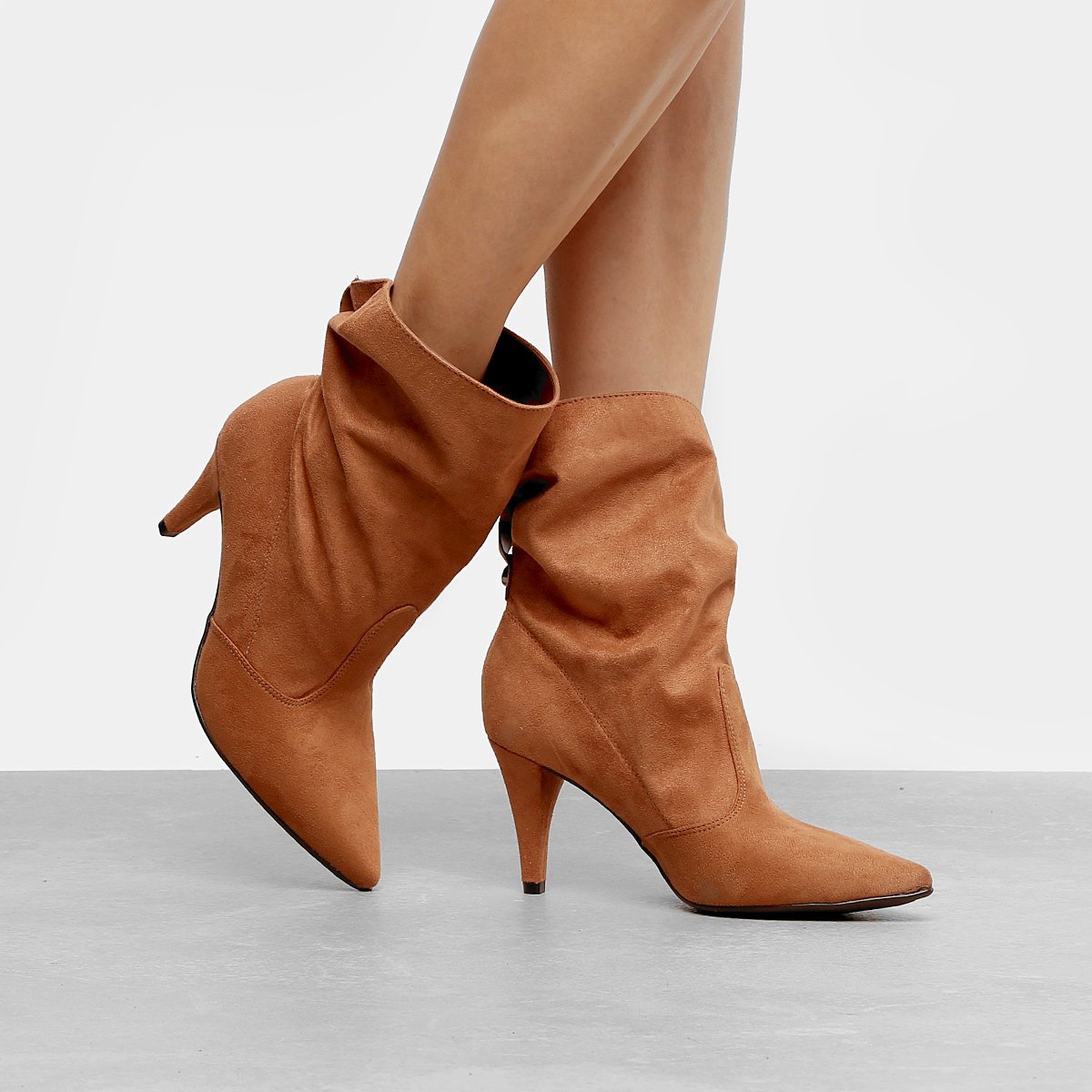 bota slouch cano curto