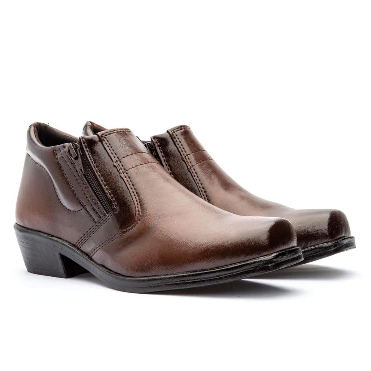 Bota Social Masculina GuGi Botina Casual Cano Curto Bico Quadrado Conforto 051-DB - Cafe é ruim? Bota Social Masculina GuGi Botina Casual Cano Curto Bico Quadrado Conforto 051-DB - Cafe é boa?