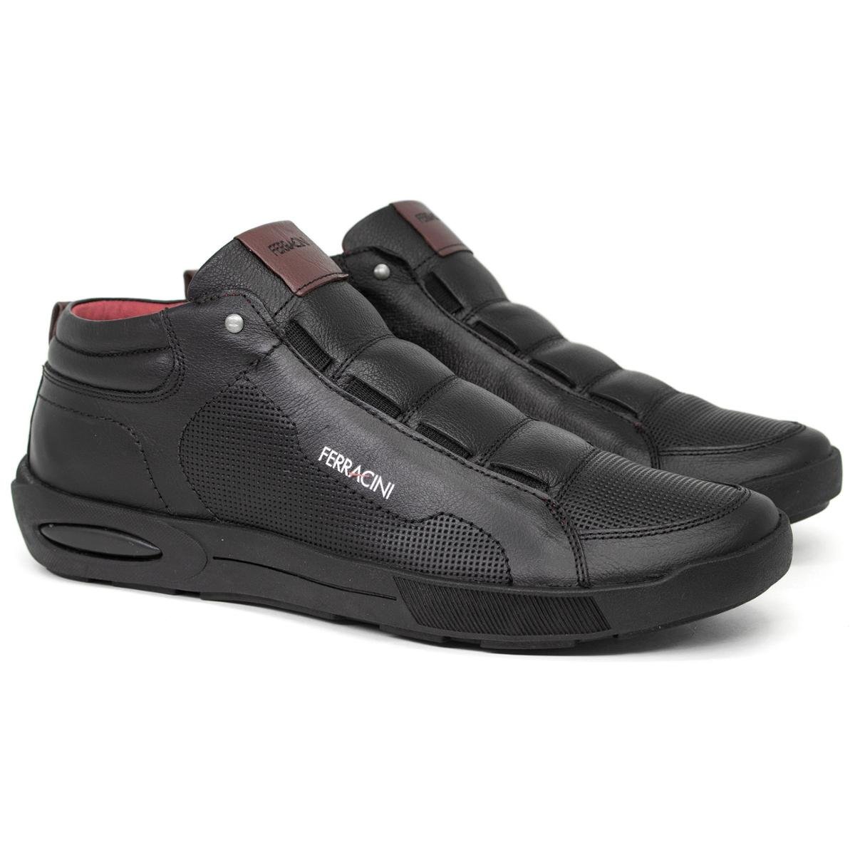 Bota Tênis Sapatênis Cano Alto Ferracini 24h Pulse Couro Legítimo Palmilha Macia Calce Fácil 2261 Menor preço em Bota Tênis Sapatênis Cano Alto Ferracini 24h Pulse Couro Legítimo Palmilha Macia Calce Fácil 2261