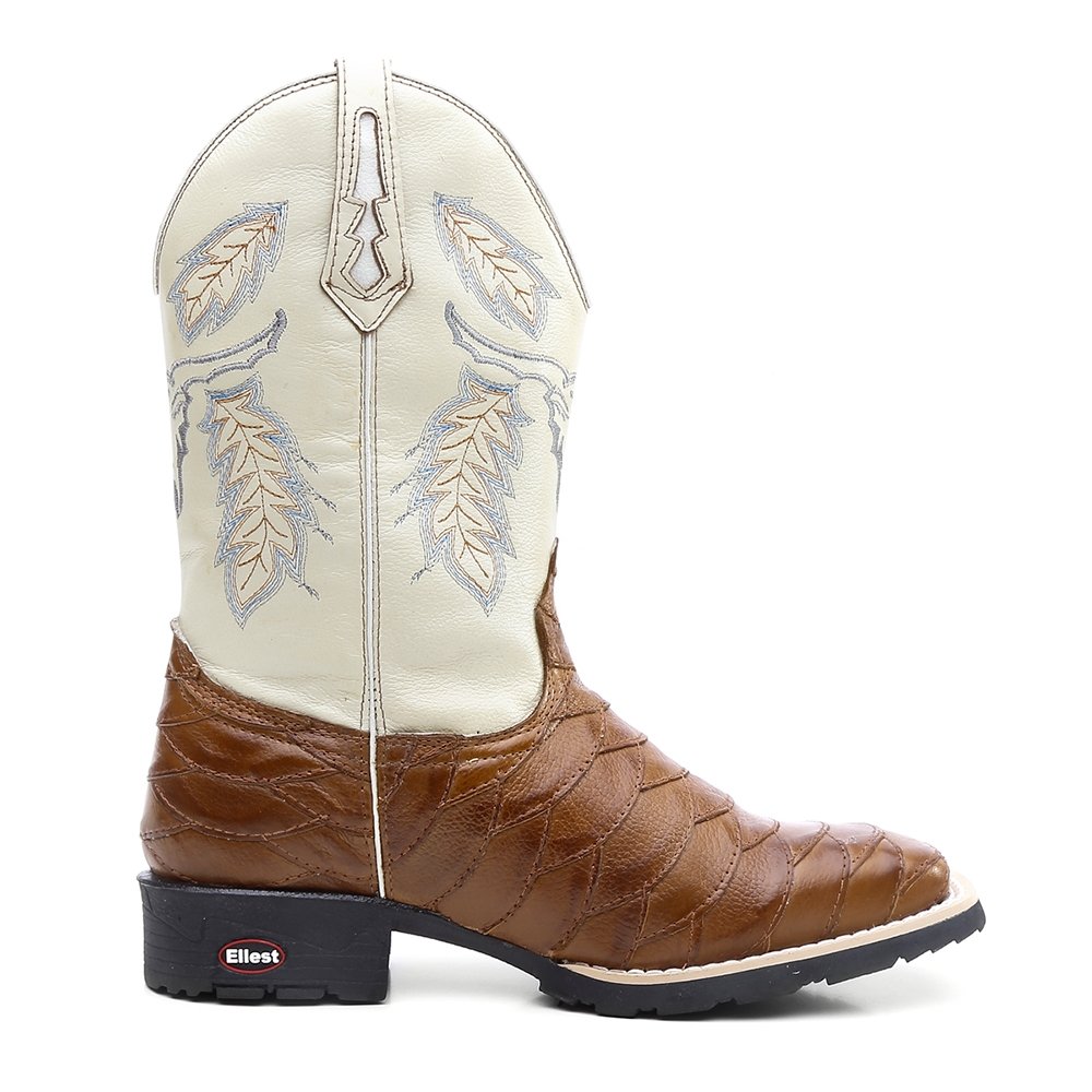 bota texana feminina escamada