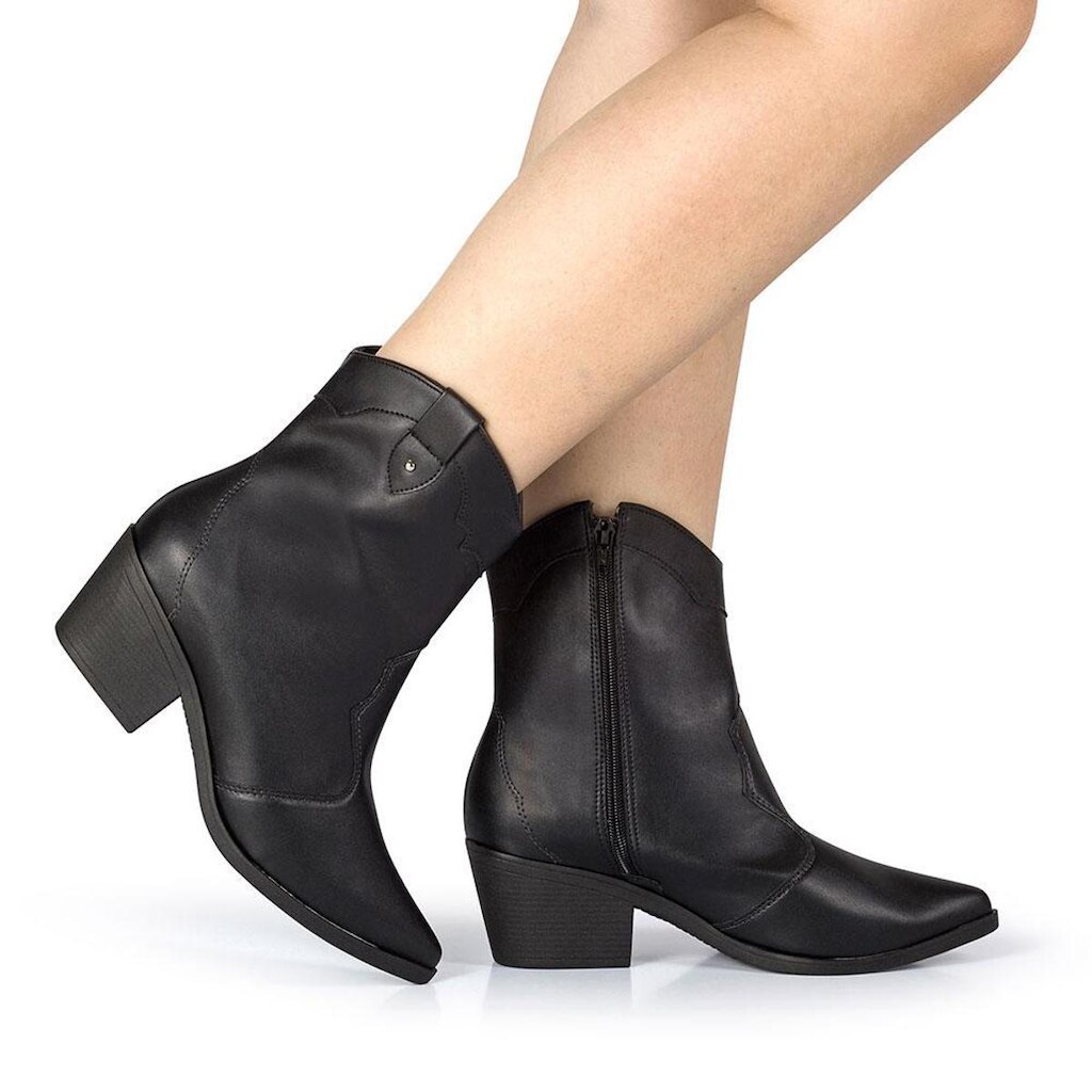 Bota Texana Feminina Metalizada Prata Country Jeans Western
