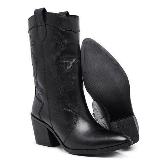 Bota Texana G Stock Cano Médio Country Feminina