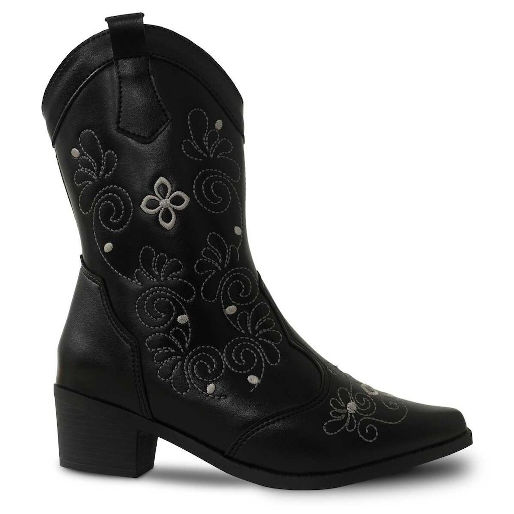 Bota Texana Infantil Boiadeira Bordada 30ao37 Country 09.62J