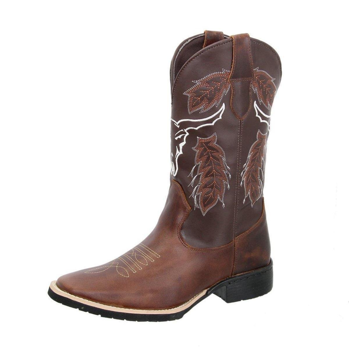 Bota Texana Texas Gold Western Bico Quadrado Masculina - Marrom Menor preço em Bota Texana Texas Gold Western Bico Quadrado Masculina - Marrom
