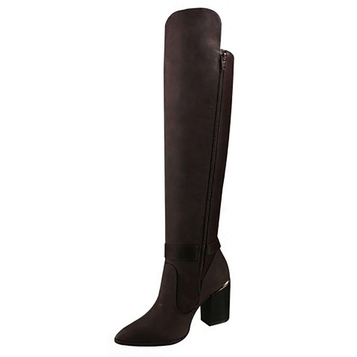 Bota Via Marte Over Knee Cano Longo Feminina - Cafe | Zattini