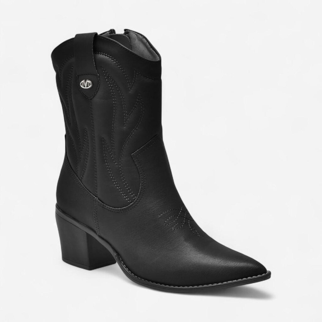 Bota Via Marte Western Preta