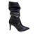 Bota Vizzano 3112.101 Cano Médio Drapeado Salto Fino 8cm Pre - Preto