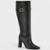 Bota Vizzano Cano Alto Salto Listrado Feminina - Preto