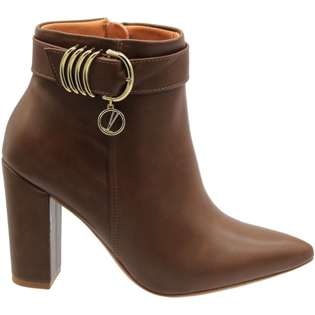 Bota Vizzano Cano Curto Adorno Dourado Feminino