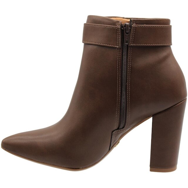 Bota Vizzano Cano Curto Adorno Dourado Feminino