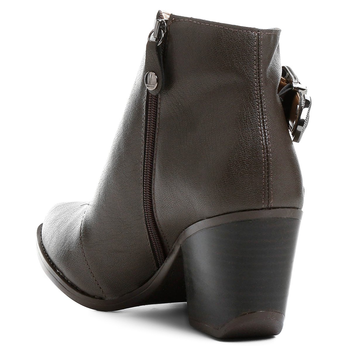 bota cano curto fivelas