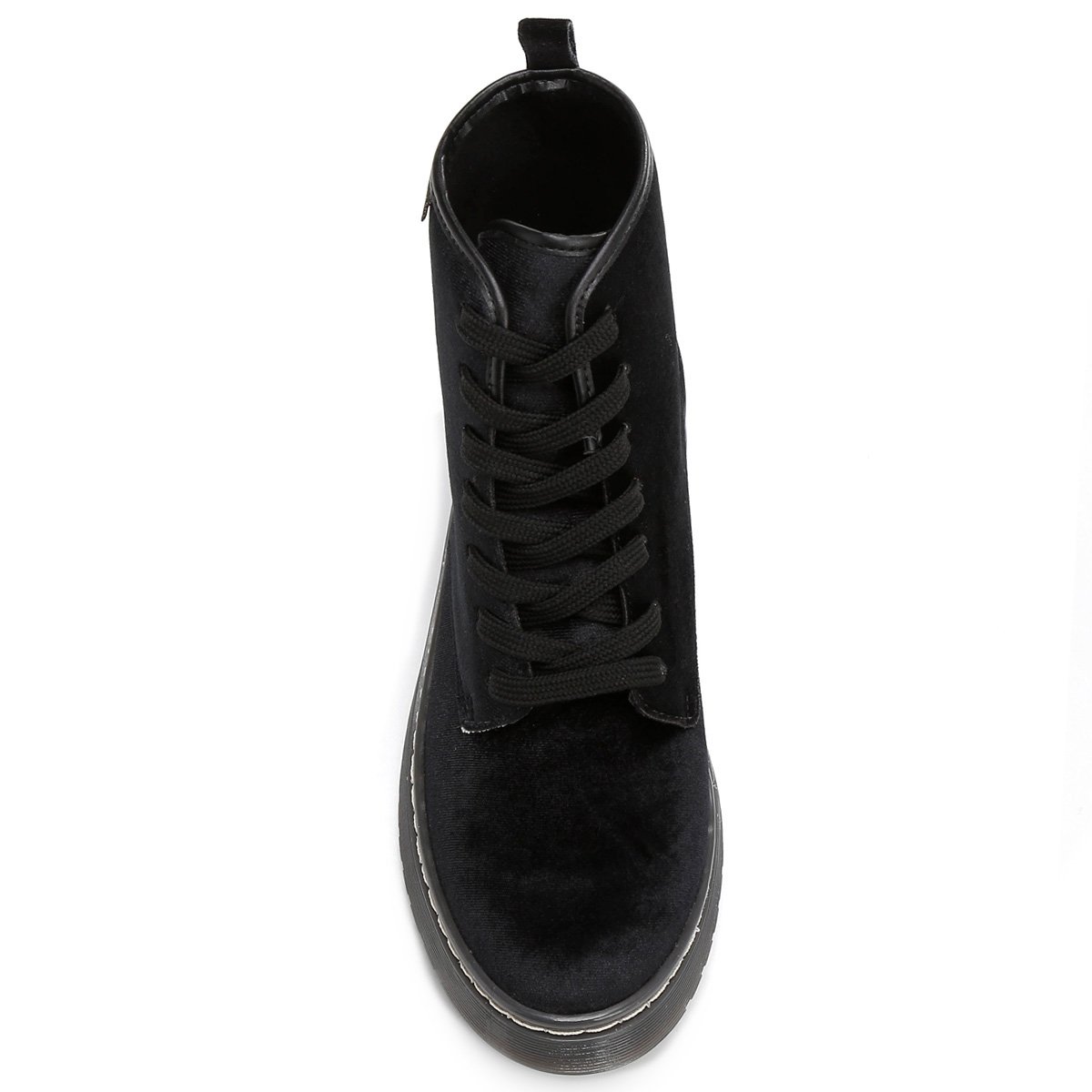 Bota Vizzano Coturno Veludo - Preto | Zattini