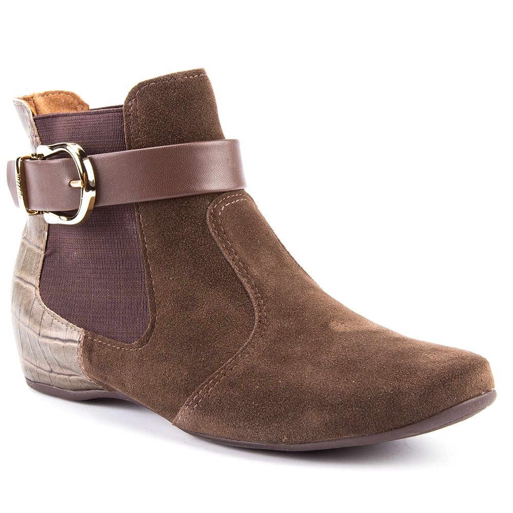 Bota Vizzano Elástico Croco Camurça | Zattini