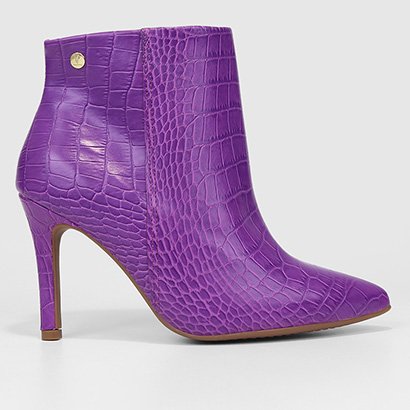 Bota Vizzano Matelassê Cano Curto Feminina - Feminino