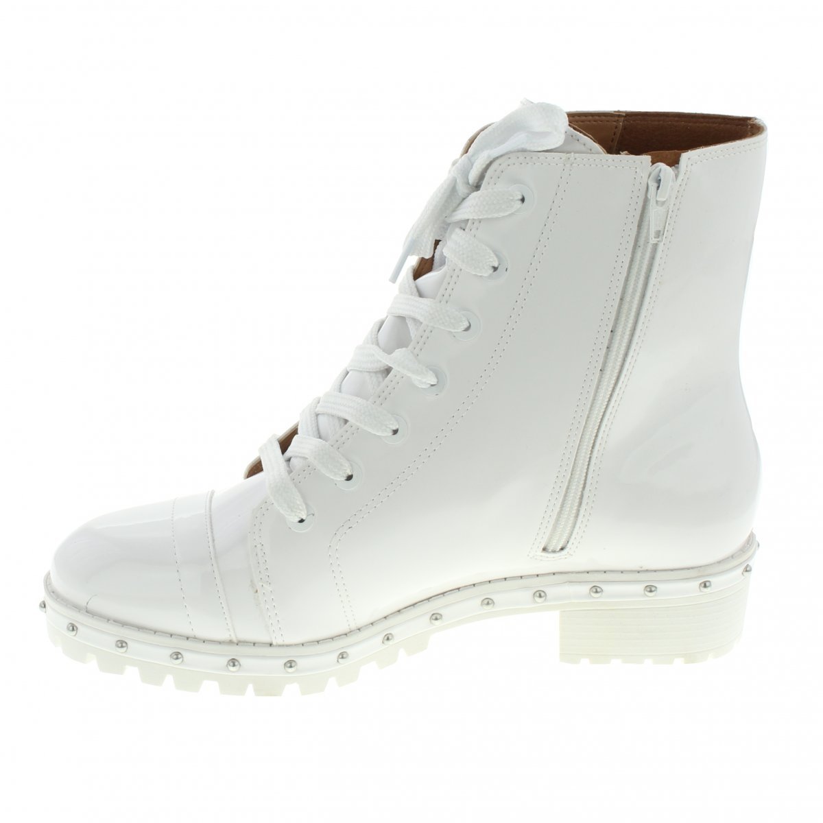 Bota Vizzano Verniz Premium Feminina - Branco | Zattini